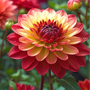 Георгин Оникс Найт купить по цене от 590р. в интернет-магазине «Посадика» с доставкой почтой в в Юхнове и по всей России – [изображение №1].