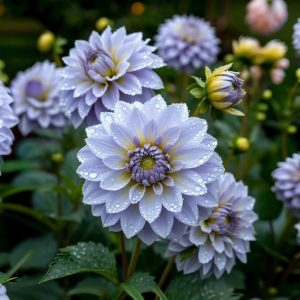 Георгин Акварель купить по цене от 680р. в интернет-магазине «Посадика» с доставкой почтой в в Юхнове и по всей России – [изображение №1].